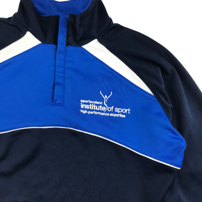 11-13 years navy half-zip Ccotland sport sweater