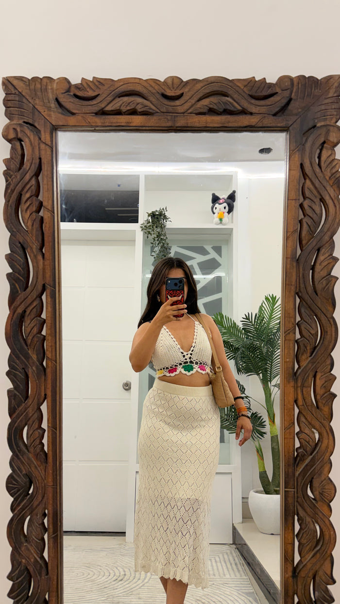 12 Crochet Skirt 26-30 waist/l: 31