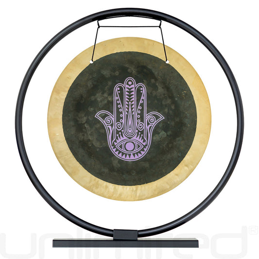 14" Hamsa Deep Breath Gong on Stands