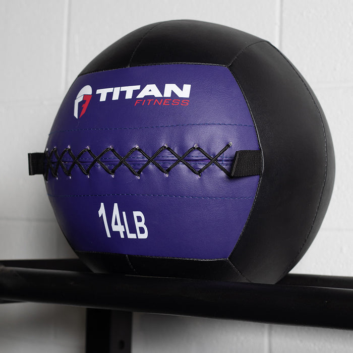 14 LB Soft Leather Medicine Wall Ball