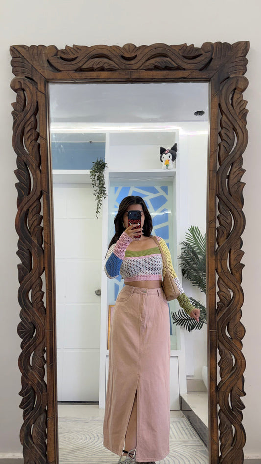 14 Pinterest Denim Skirt 30 waist/l:33