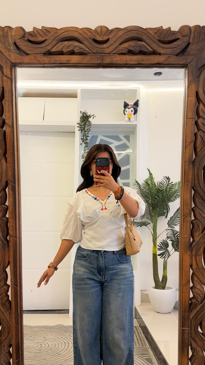 140 cute summer top 34-36 bust