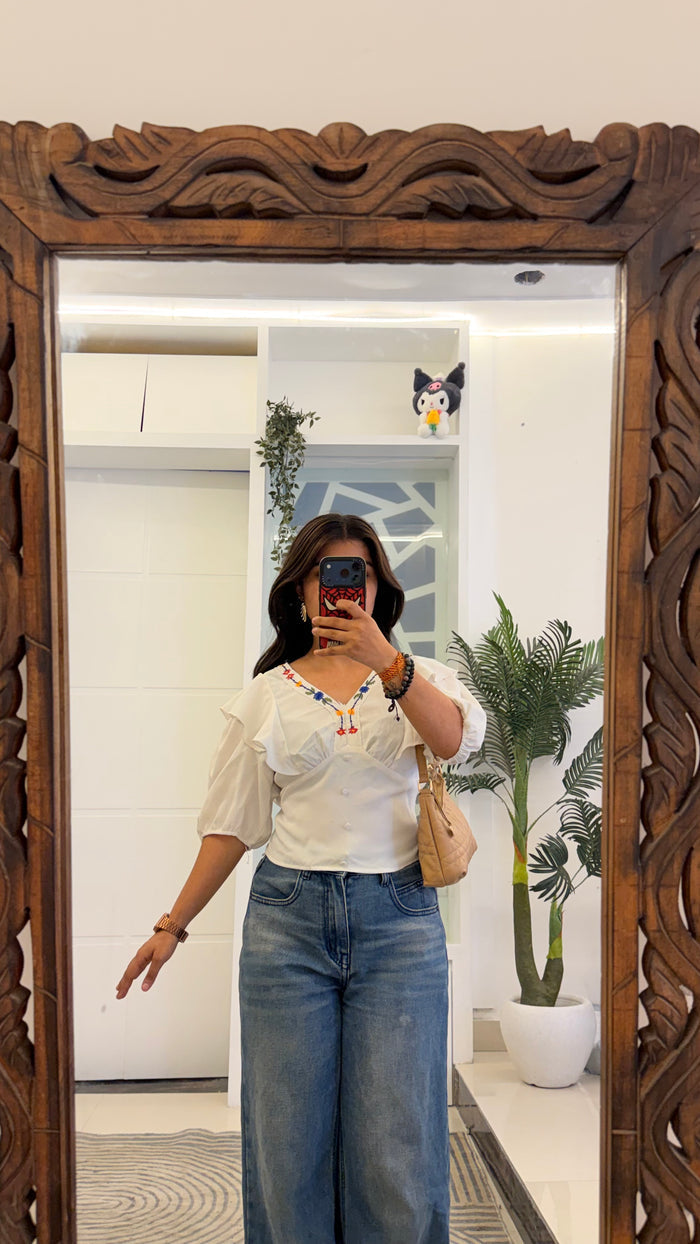 140 cute summer top 34-36 bust