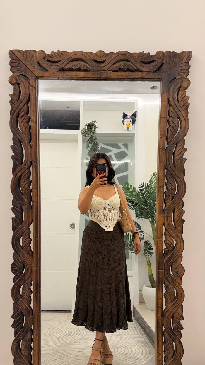15 Crochet Rose Skirt 26-30 waist/l; 30