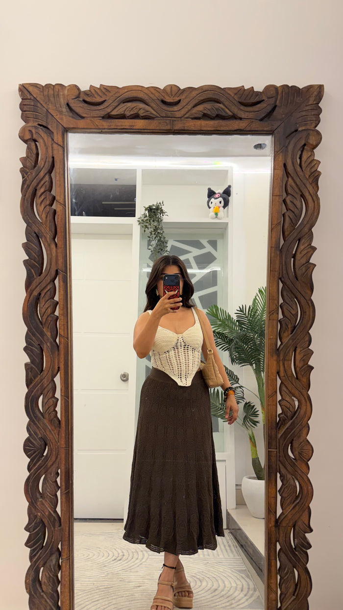 15 Crochet Rose Skirt 26-30 waist/l; 30