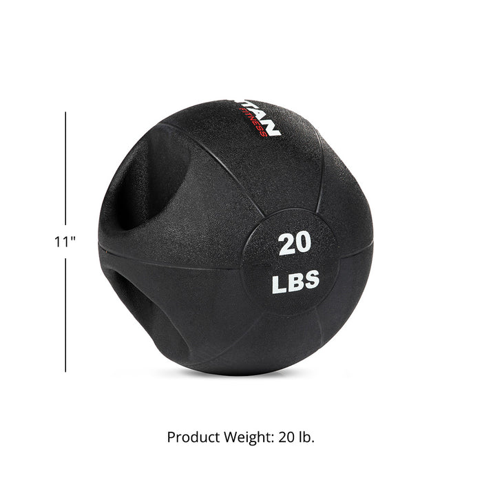 20 LB Dual Grip Medicine Ball