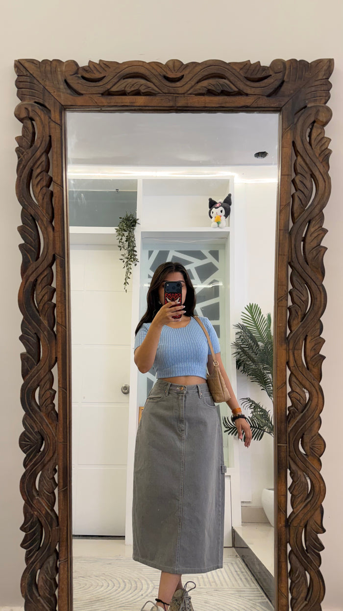 21 Pinterest Denim Skirtb30 waist/l:30
