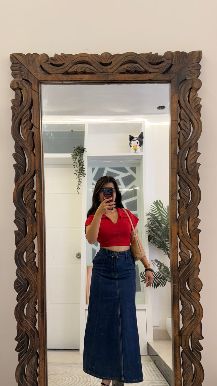22 Pinterest Denim Skirt 28 waist/l:32