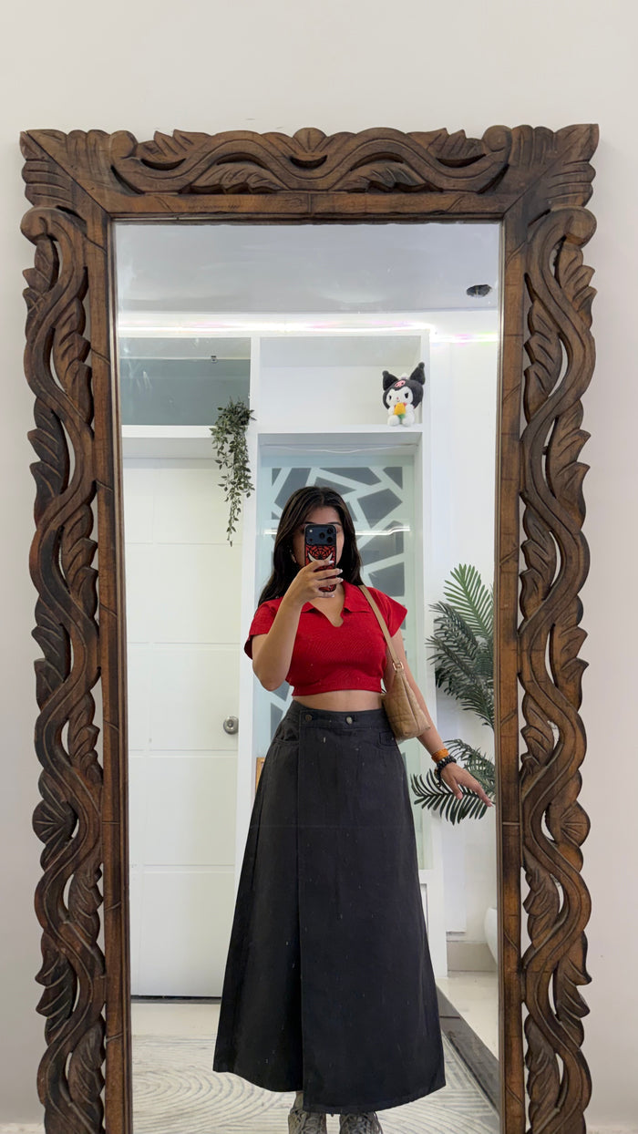 23 Pinterest Denim Pants ( look like skirt )  30 waist/l:33