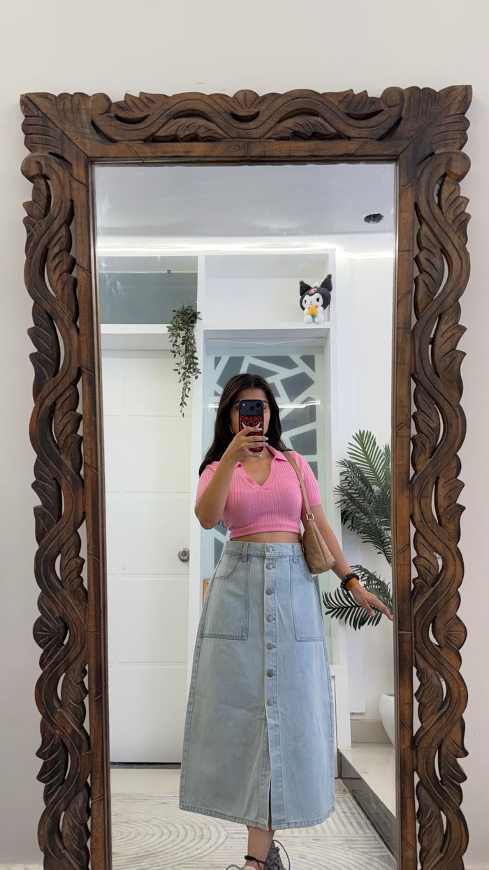 25 Pinterest Denim Skirt 30 waist/l:30
