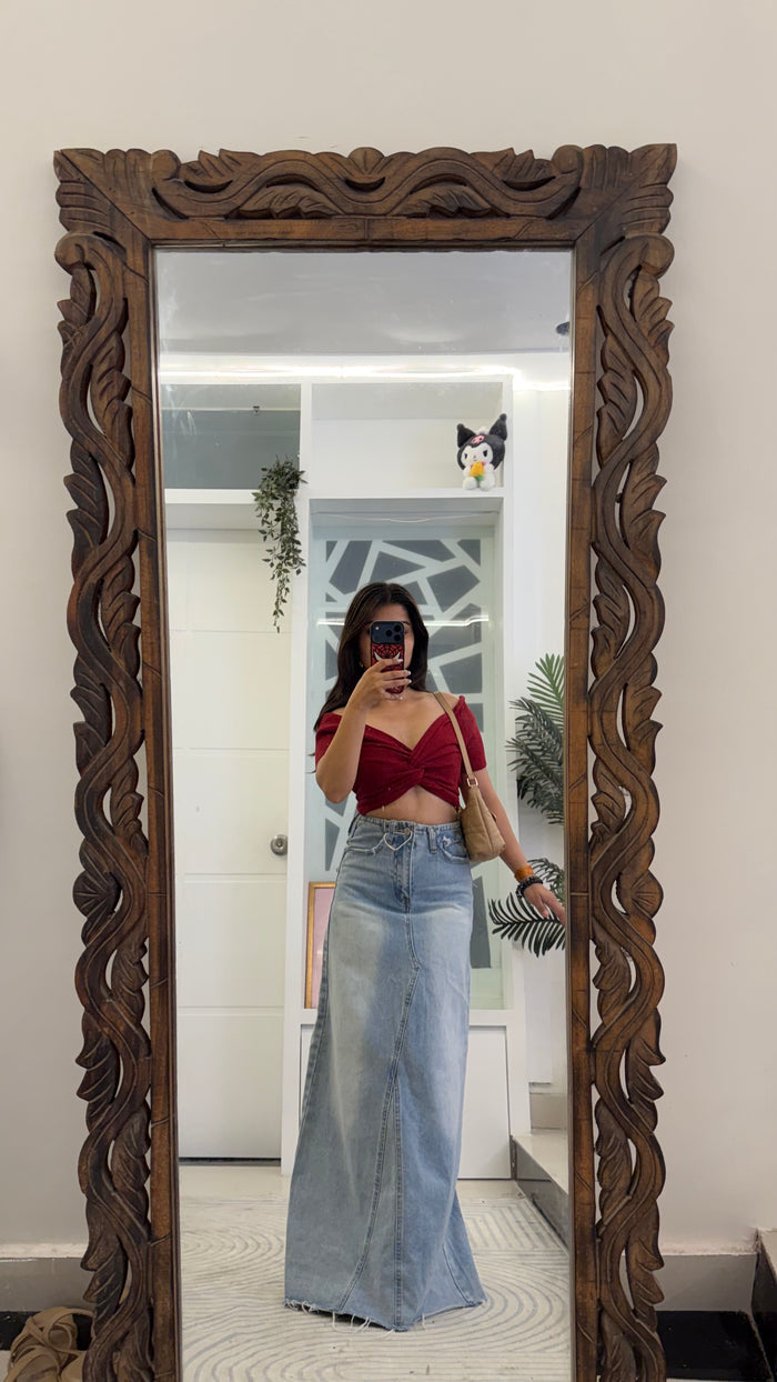 28 Pinterest Denim Skirt 26 waist/l:40
