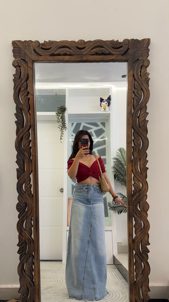 28 Pinterest Denim Skirt 26 waist/l:40