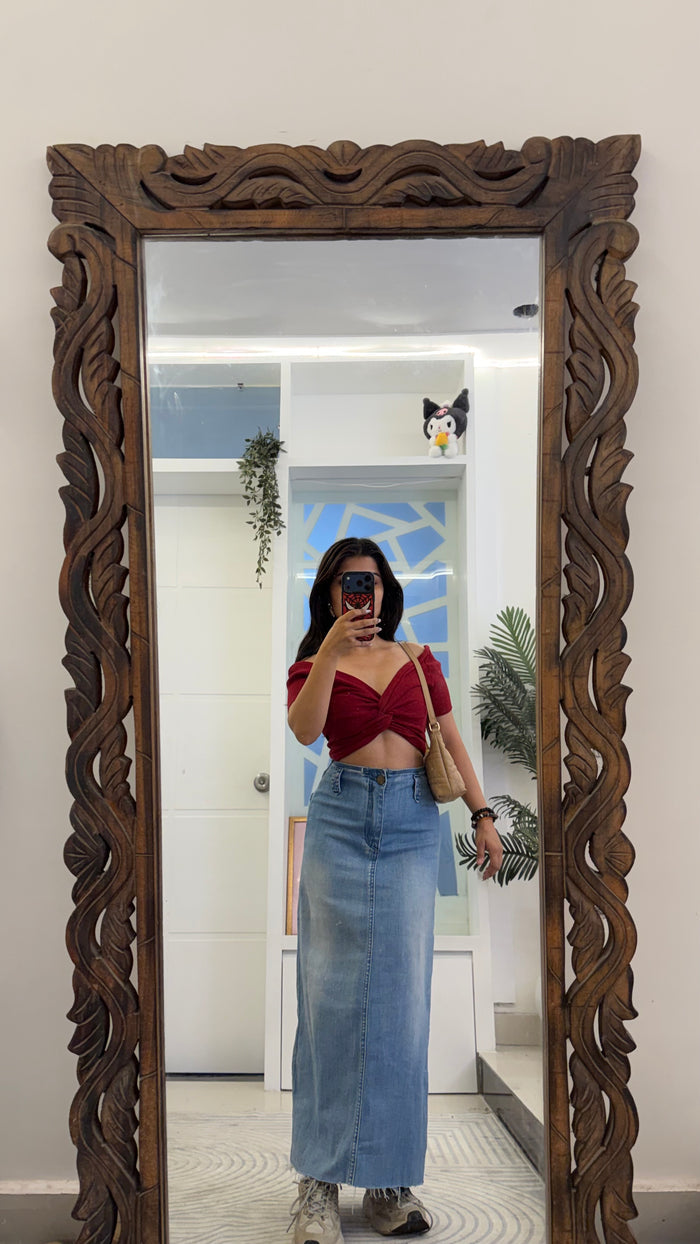29 Pinterest Denim Skirt 30 waist/l:34