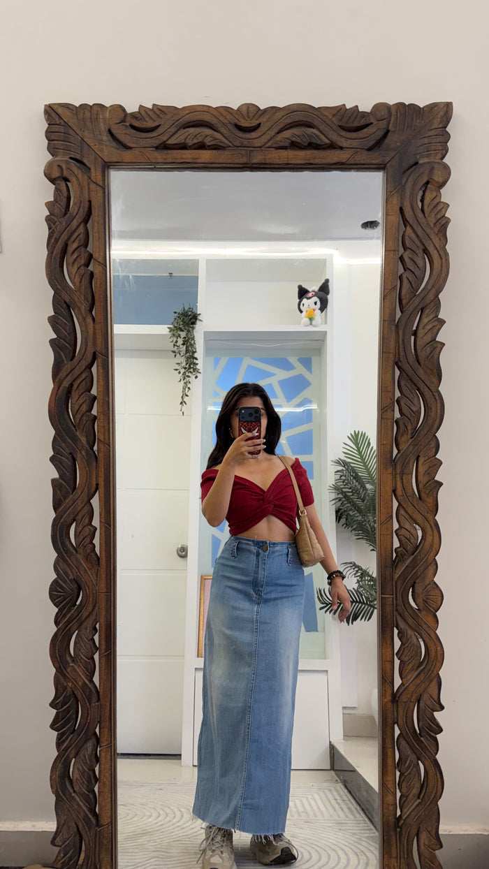 29 Pinterest Denim Skirt 30 waist/l:34