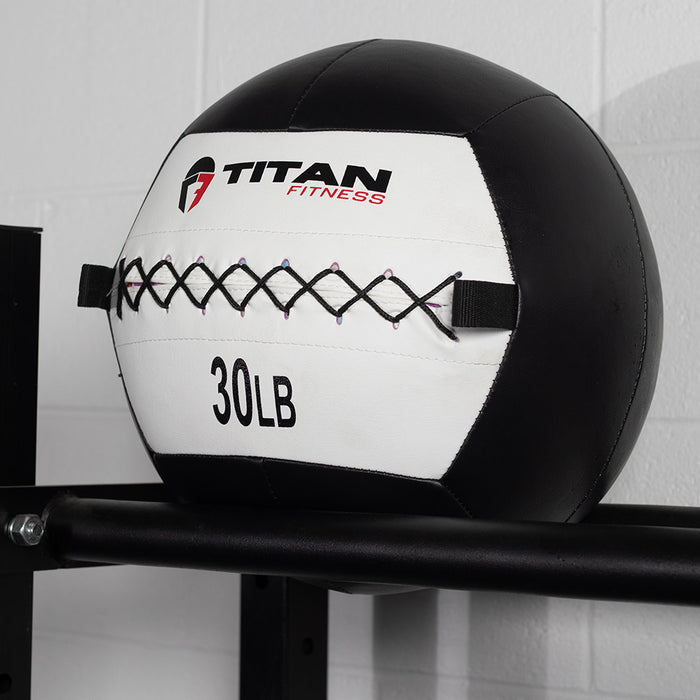 30 LB Soft Leather Medicine Wall Ball