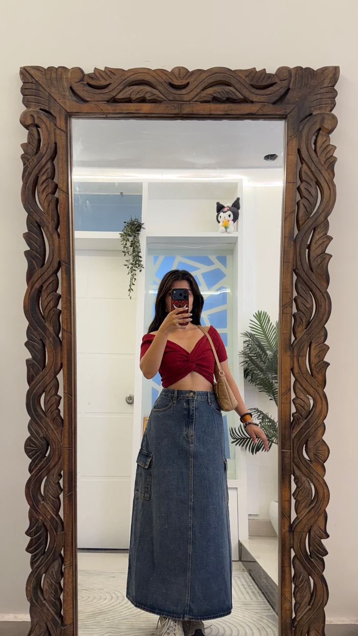 30 Pinterest Denim Skirt 33 waist/l:34