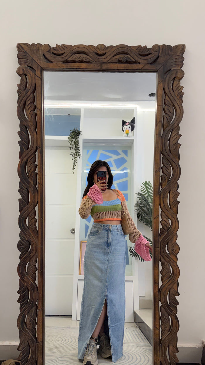 31 Pinterest Denim Skirt 30 waist/l:40