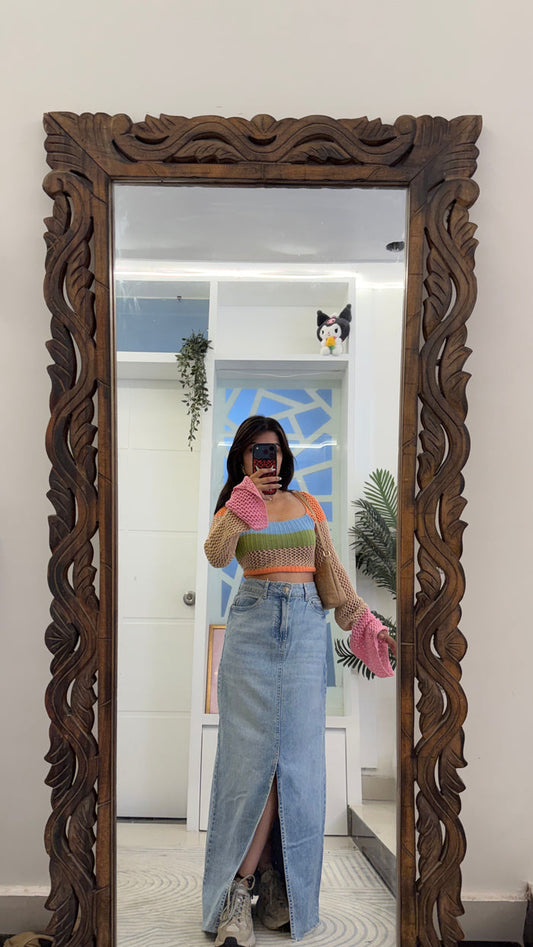 31 Pinterest Denim Skirt 30 waist/l:40