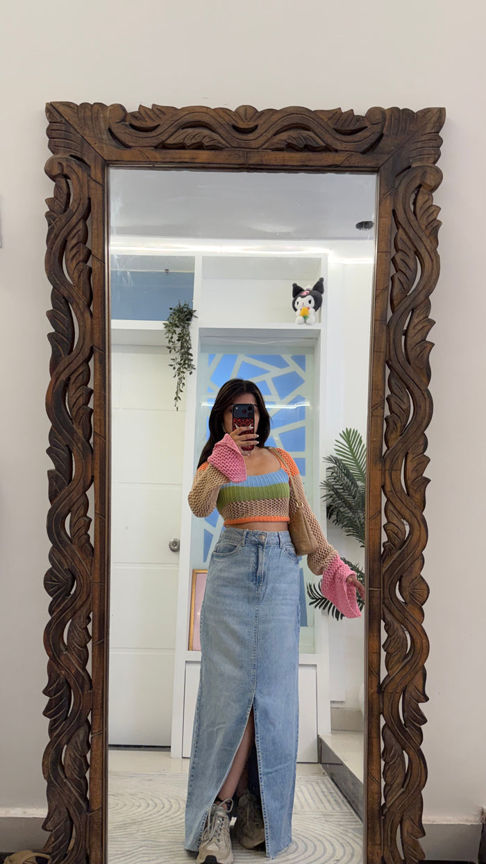 31 Pinterest Denim Skirt 30 waist/l:40