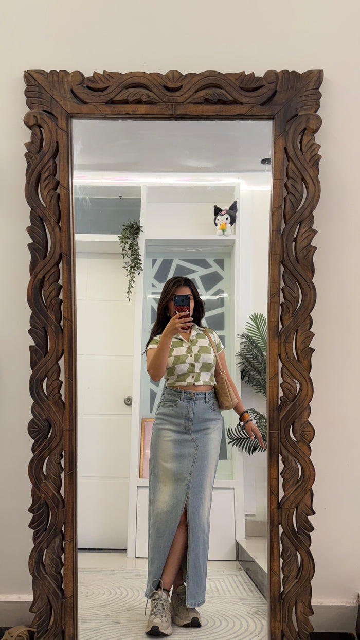 35 Pinterest Denim Skirt 28 waist/l:36