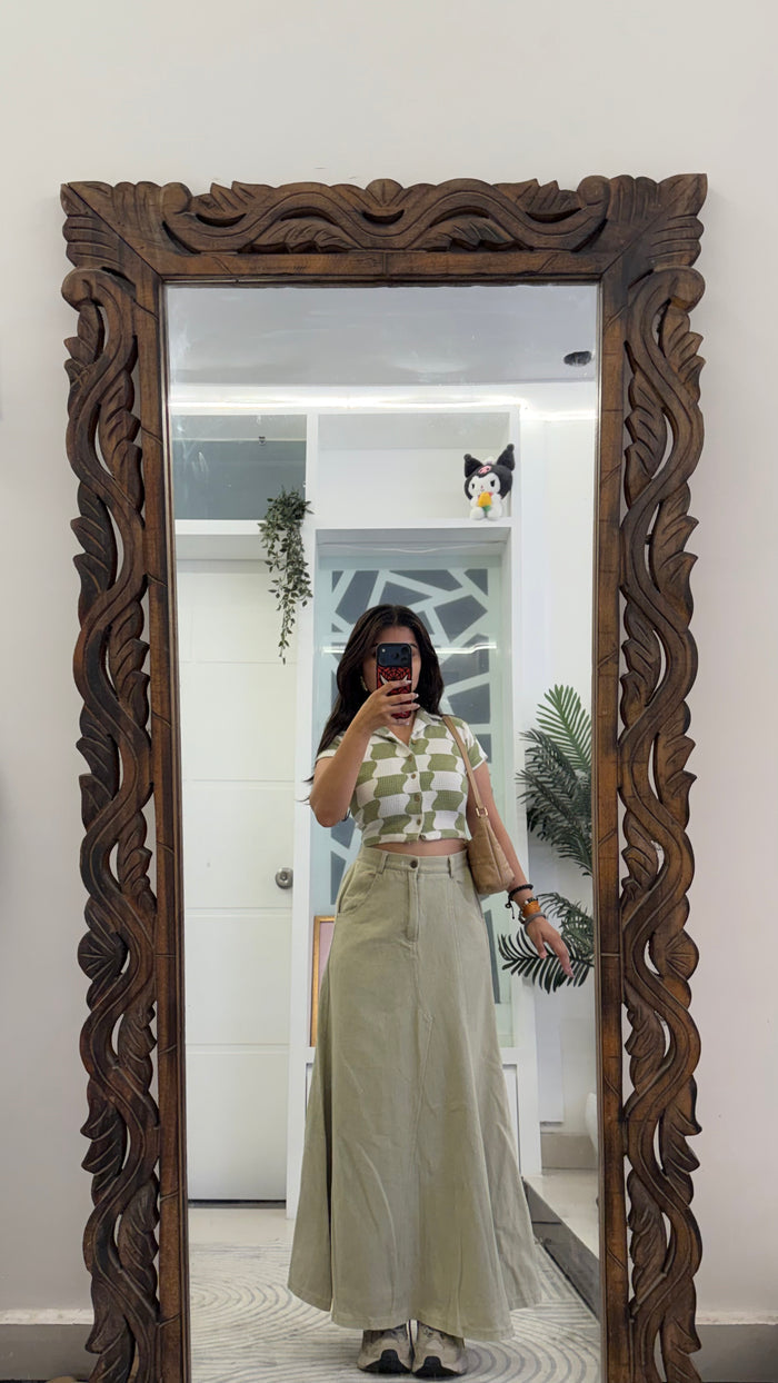 36 PinterestDenim Skirt 26-28 waist/l:37