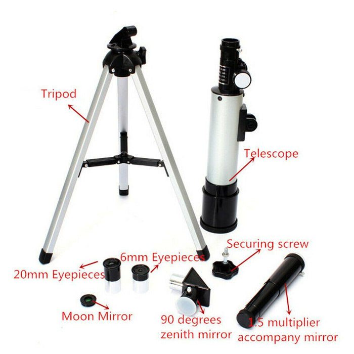 360x50mm 90x Zoom Astronomical Telescope + Tripod - Until Times Up