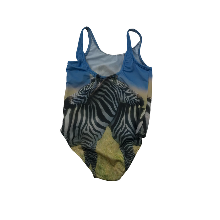 4-5 years blue zebra swimsuit