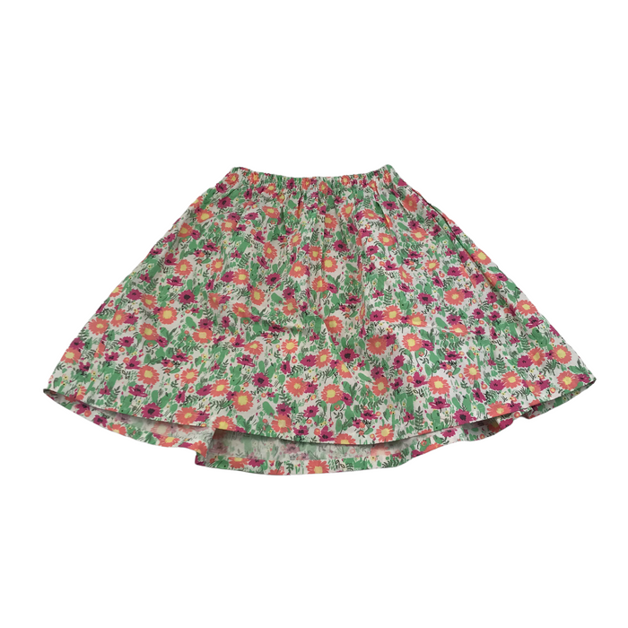 4-5 years green orange floral skirt