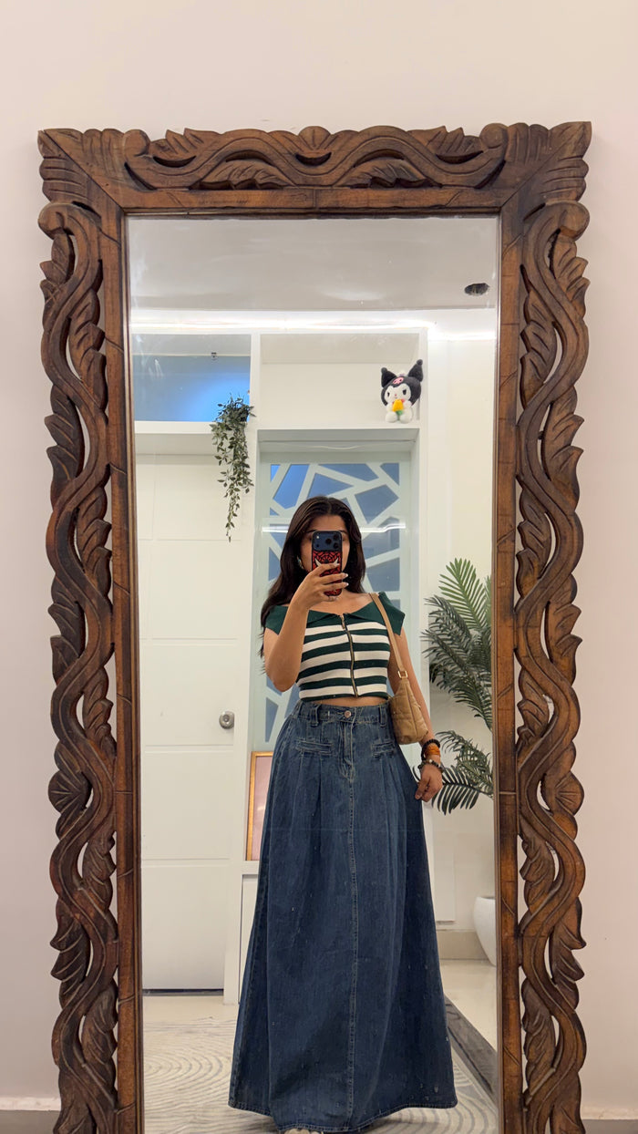 4 Pinterest Denim Skirt 28 waist/l:36