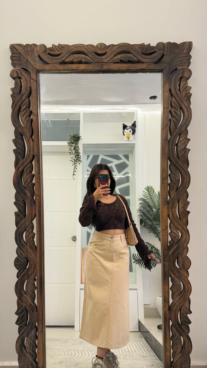 40 Denim Skirt 28 waist/l:30