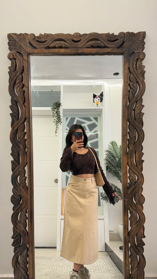 40 Denim Skirt 28 waist/l:30