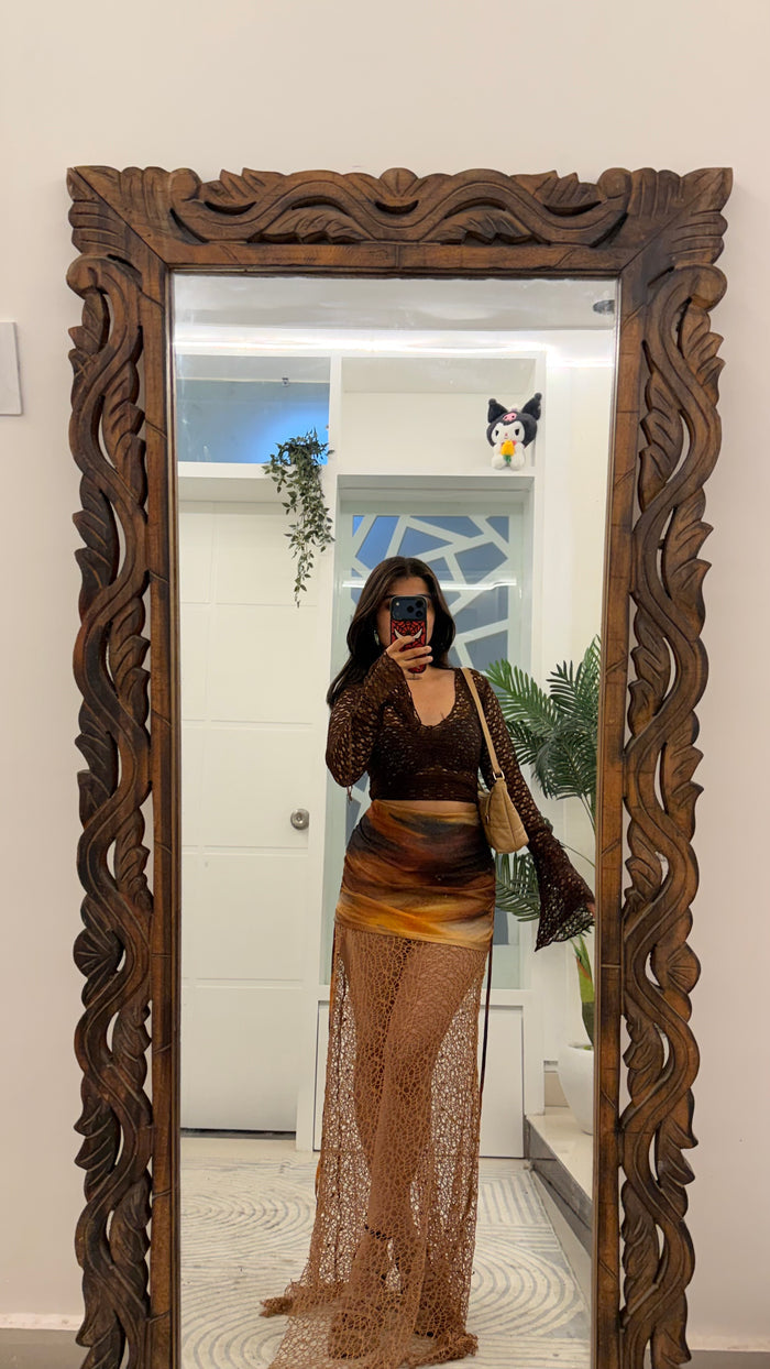 43 crochet skirt 31-34 waist/l:46