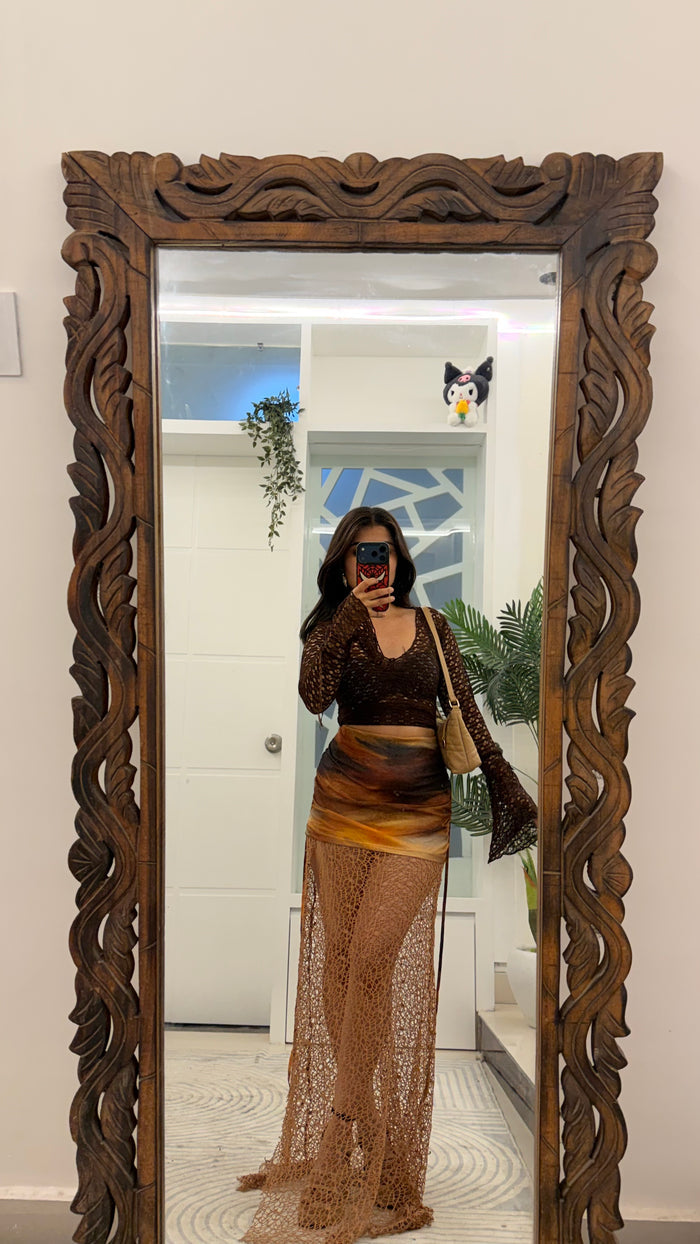 43 crochet skirt 31-34 waist/l:46