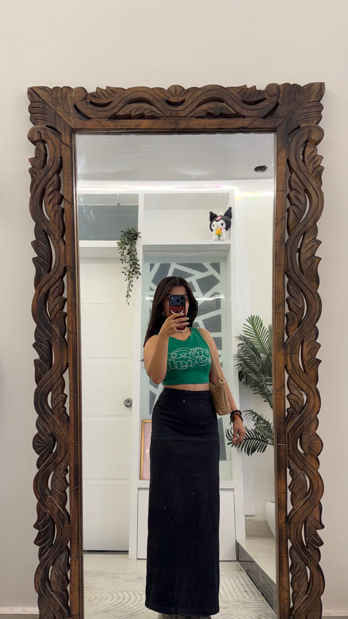 45 Denim Skirt 26 waist/l:36