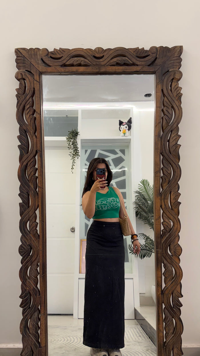 45 Denim Skirt 26 waist/l:36