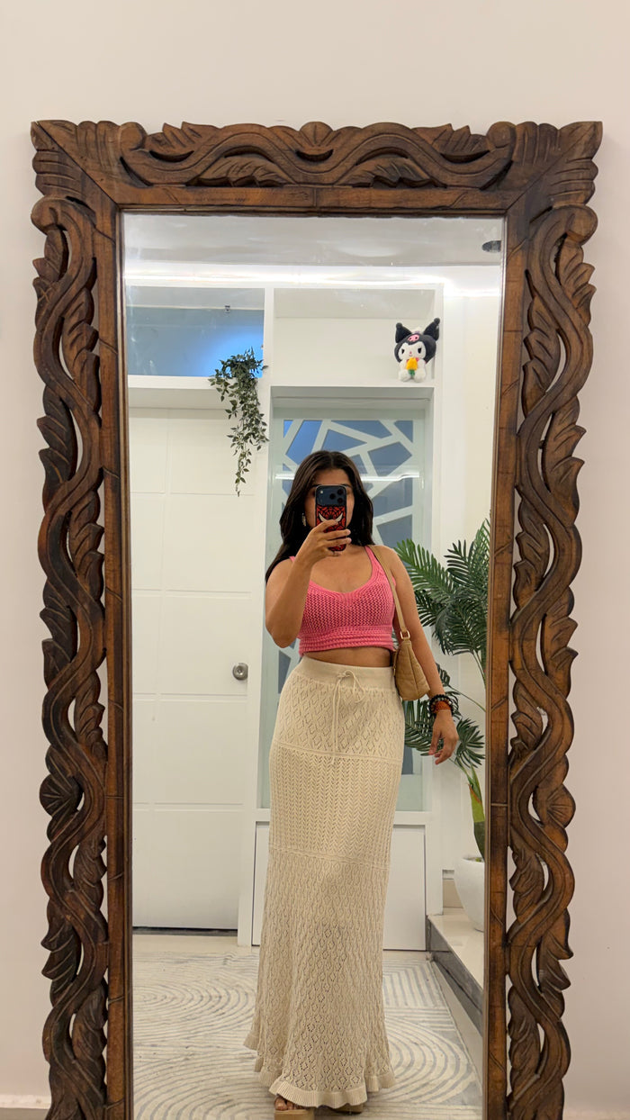 47 crochet skirt 27-34 waist /l: 39