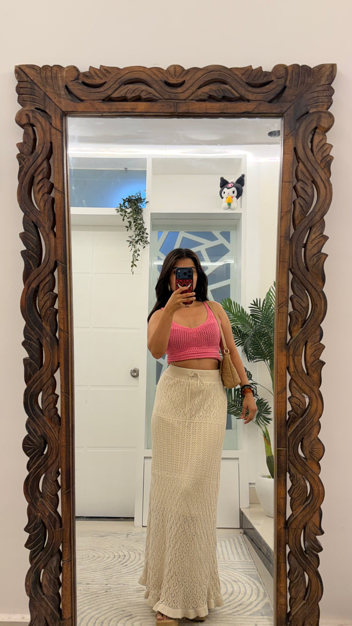 47 crochet skirt 27-34 waist /l: 39