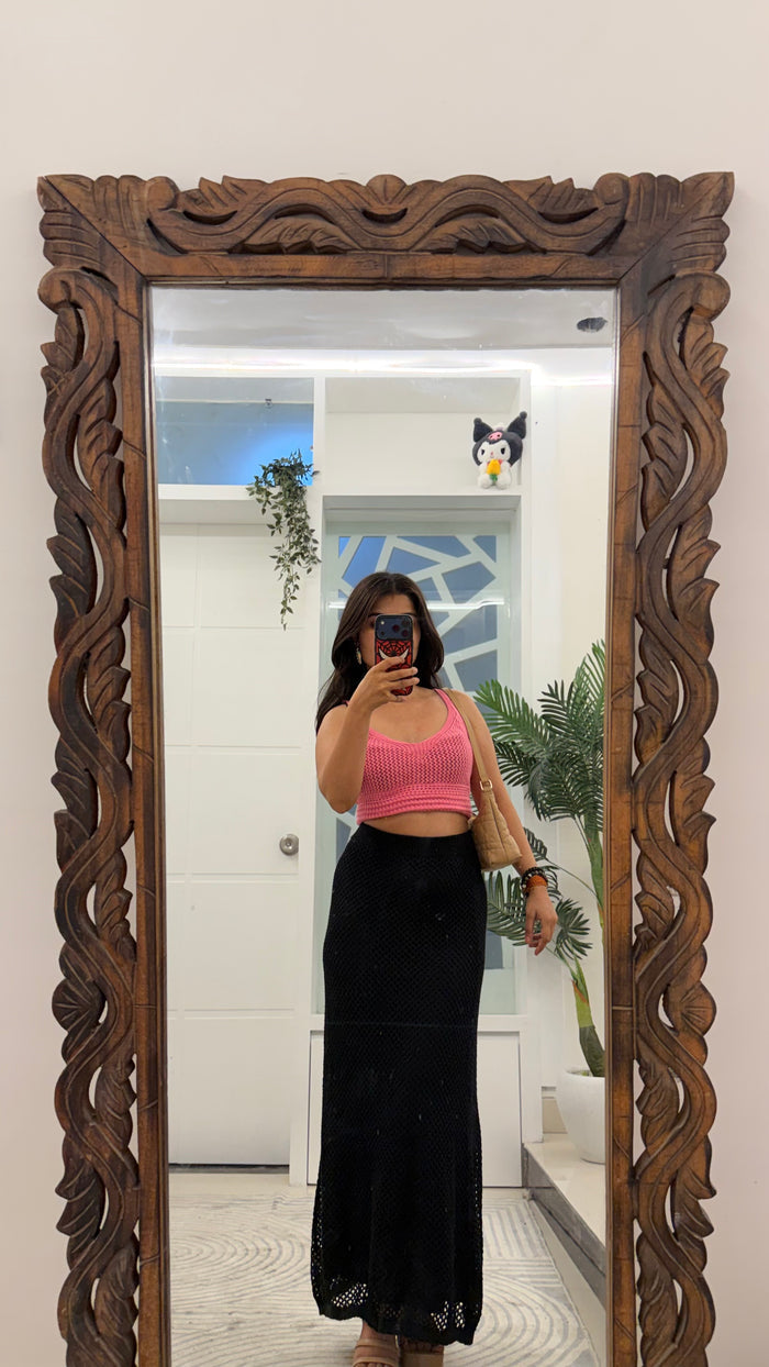 48 crochet skirt 26-32 waist/l: 37