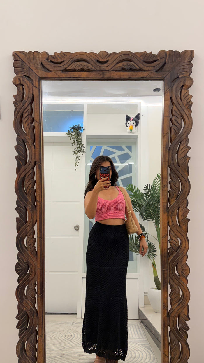 48 crochet skirt 26-32 waist/l: 37