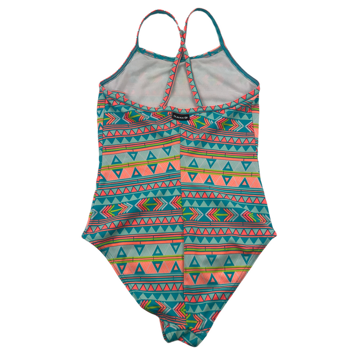 5-6 years blue orange patterned swimsuit