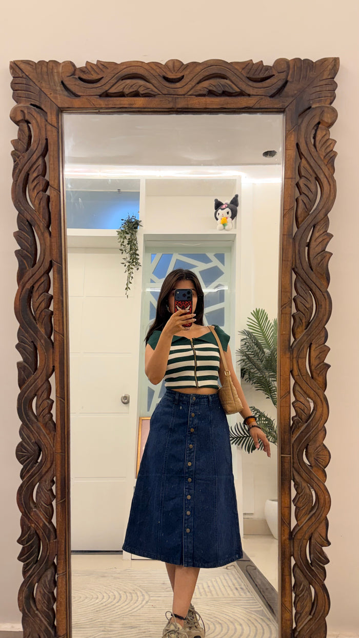 5 Pinterest Denim Skirt 26 waist/l:26