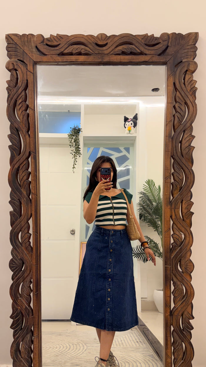 5 Pinterest Denim Skirt 26 waist/l:26