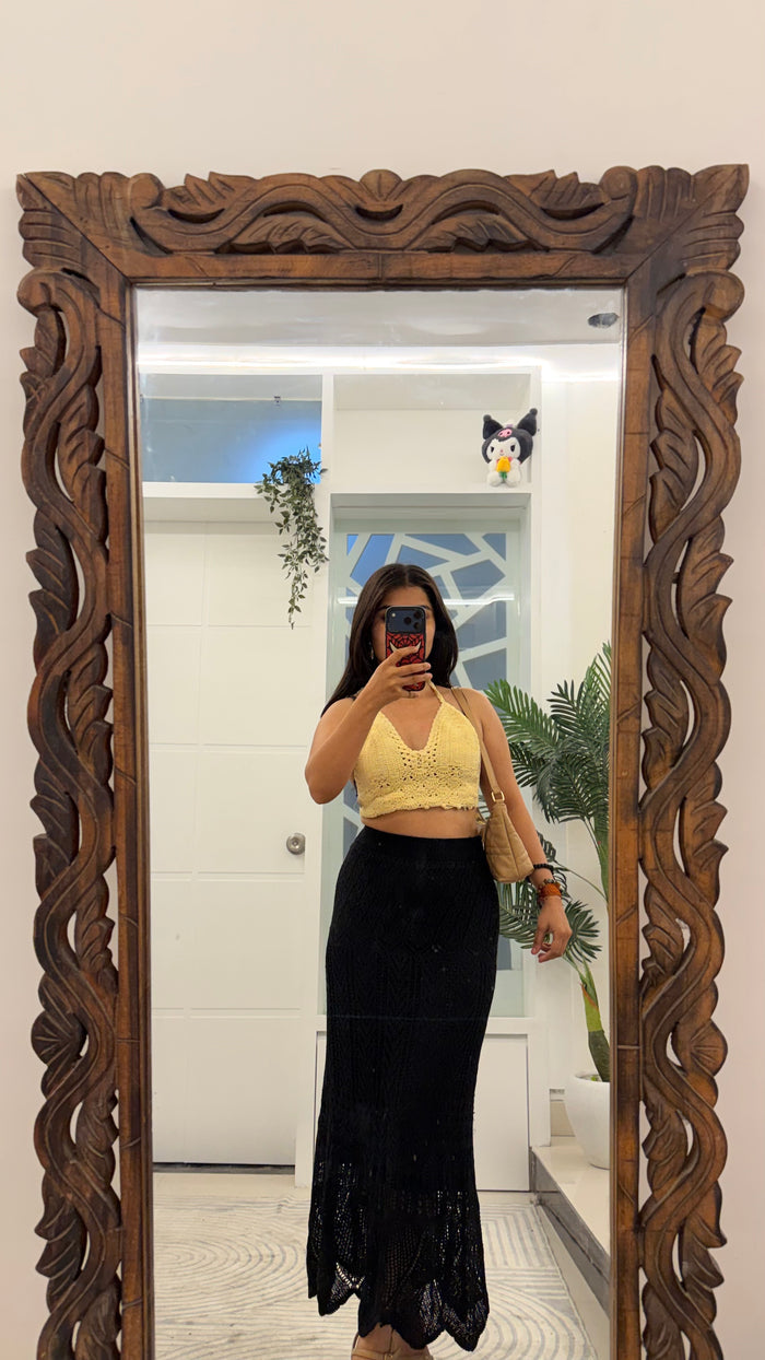 50 Summer Crochet Skirt 26-32 waist/l: 36