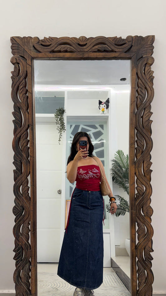 51 Pinterest Denim Skirt 26 waist/l:33