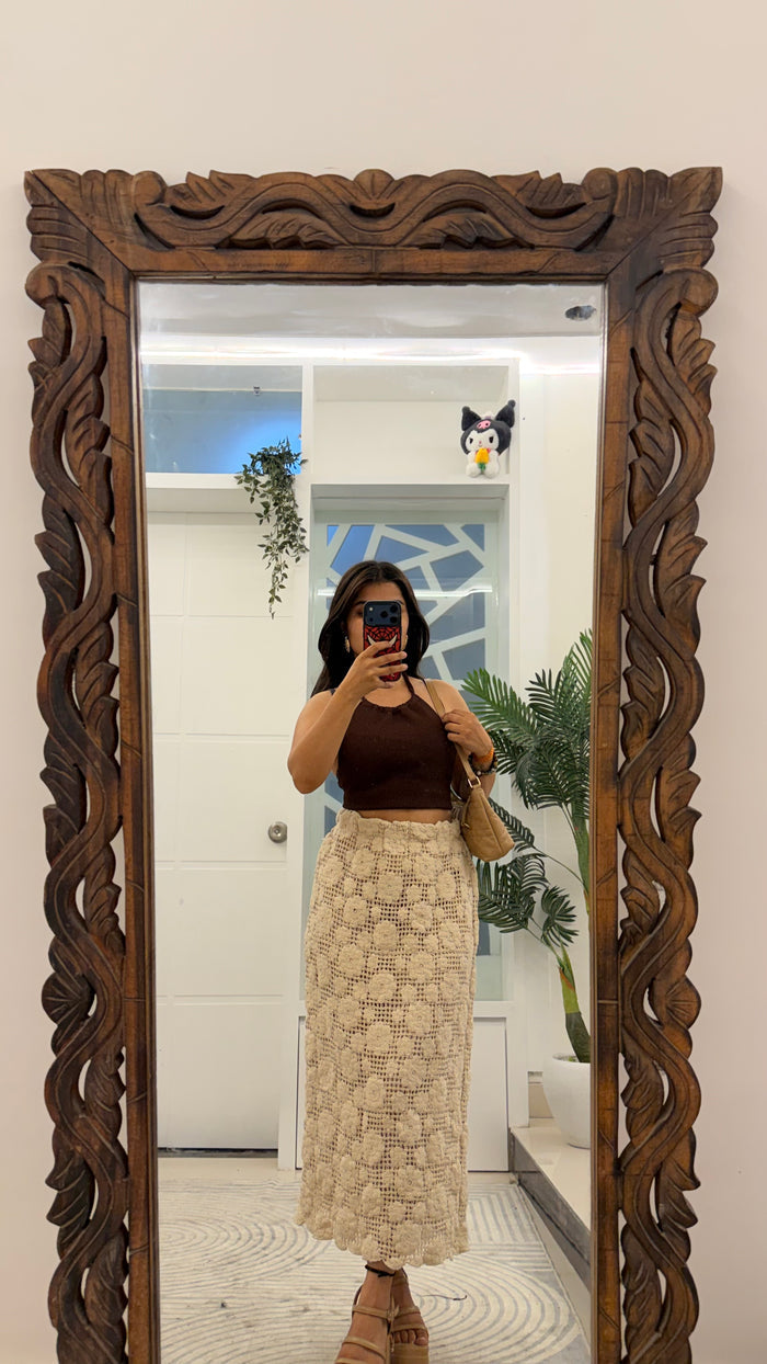 51 Summer crochet skirt 28-32 waist/l: 31