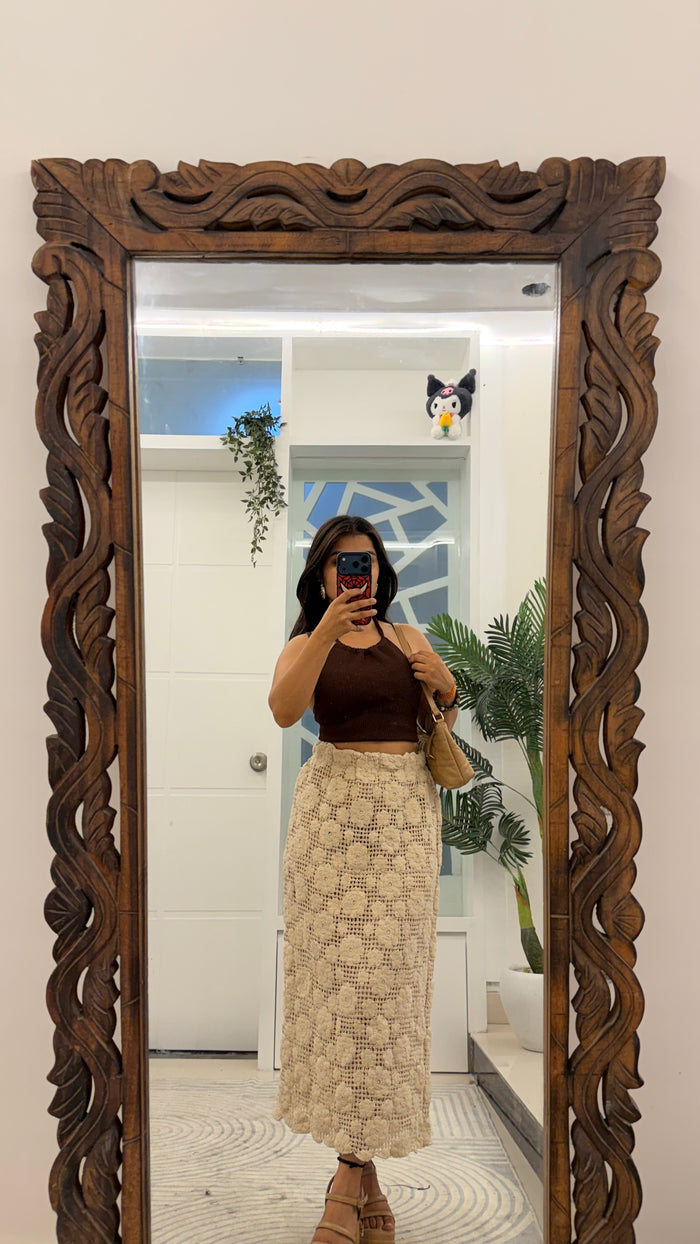 51 Summer crochet skirt 28-32 waist/l: 31