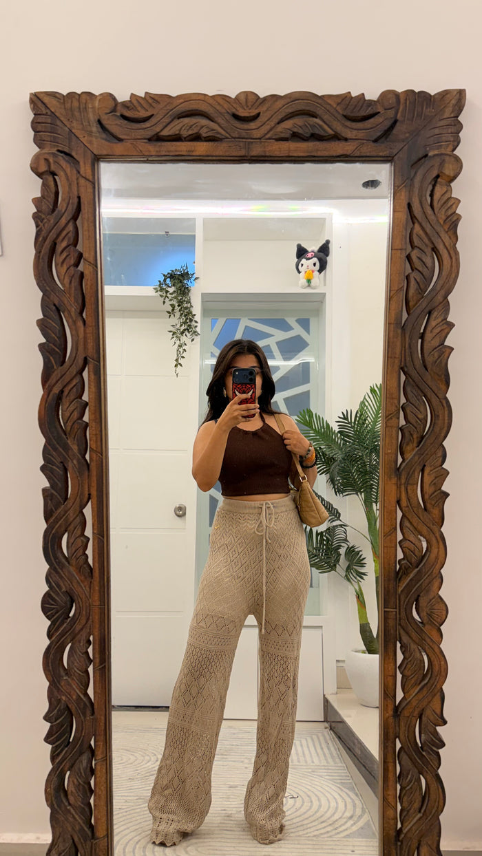 52 Summer crochet pants 28-32 waist/l: 43