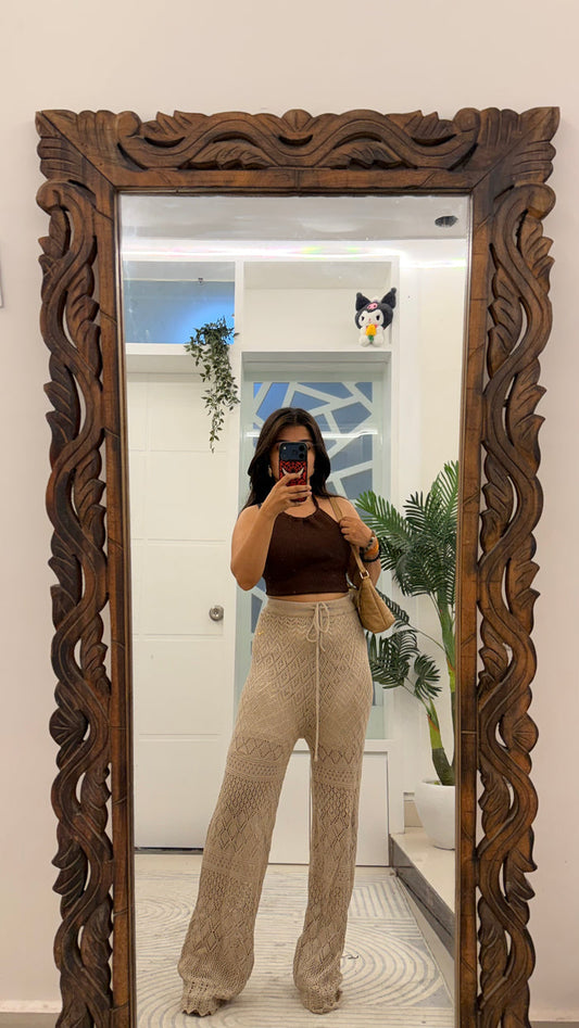 52 Summer crochet pants 28-32 waist/l: 43
