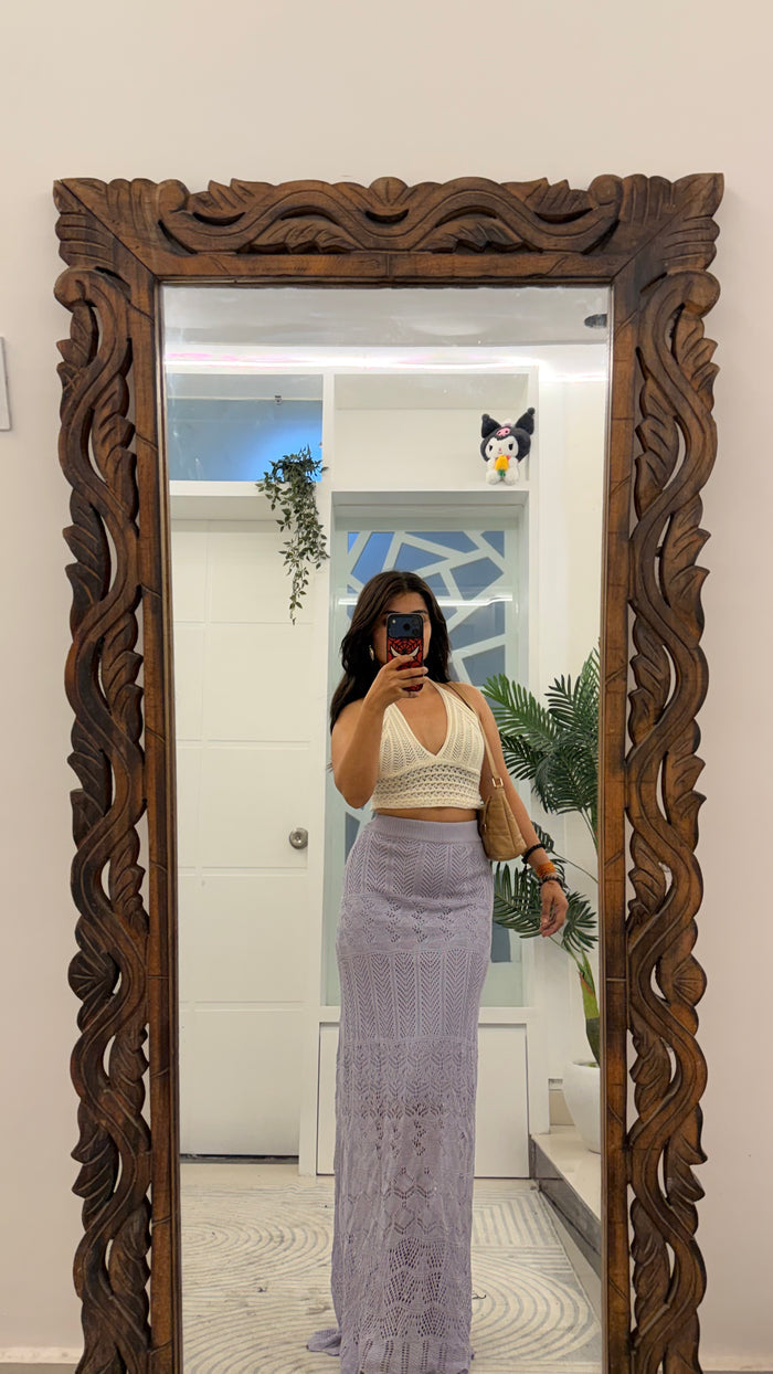 55 Summer Crochet skirt 24-28 waist/l: 46