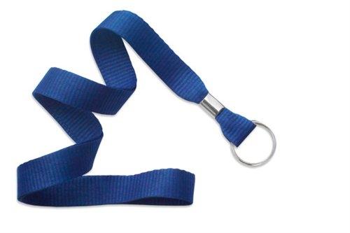5/8" (16 MM) Microweave Polyester Lanyard with Nickel-Plated Steel Split Ring, Qty = 100